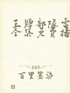 王牌部队电视剧全集免费播放