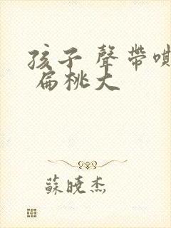 孩子 声带嘶哑 扁桃大