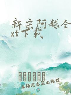 新宋阿越全集txt下载