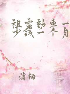 租电动车一般多少钱一个月