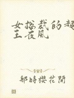 女总裁的超级兵王夜风
