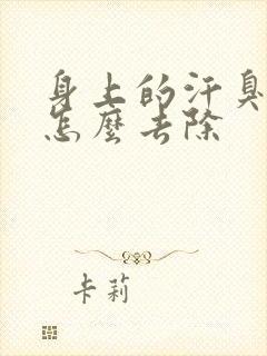 身上的汗臭味重怎么去除