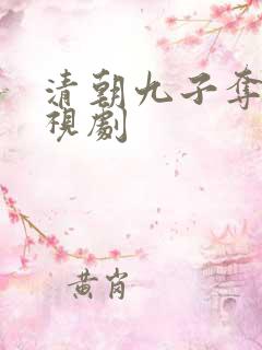 清朝九子夺嫡电视剧