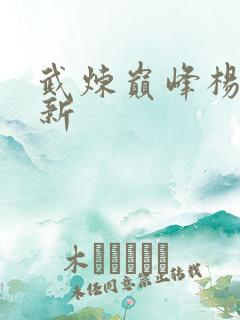 武炼巅峰杨开最新