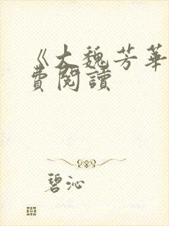 《大魏芳华》免费阅读