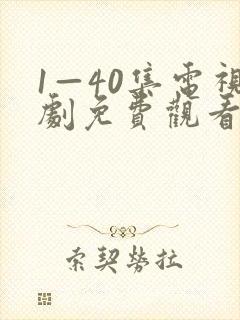1—40集电视剧免费观看29集