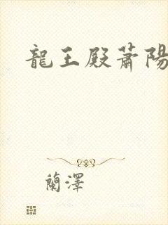 龙王殿萧阳正版