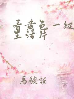 看黄色一级夫妻生活片