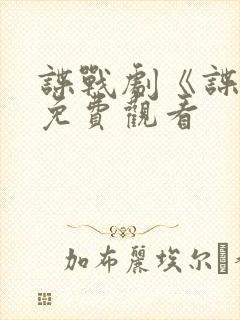 谍战剧《谍锋》免费观看