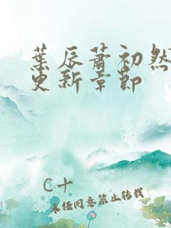 叶辰萧初然最快更新章节