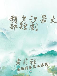 赵夕汐最火的三部短剧