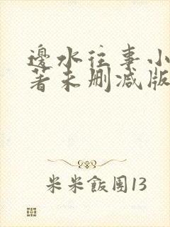边水往事小说原著未删减版