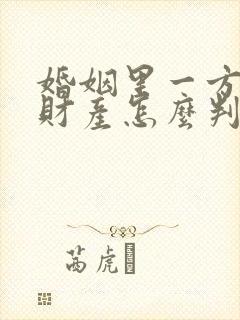 婚姻里一方出轨财产怎么判