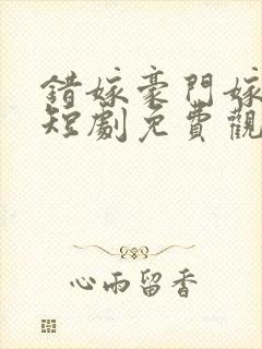 错嫁豪门嫁对郎短剧免费观看