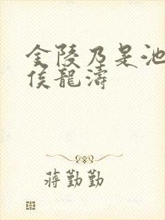 金陵乃是池中物侯龙涛