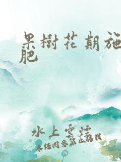 果树花期施什么肥