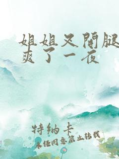 姐姐叉开腿让我爽了一夜