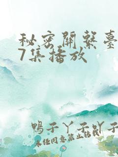 秘密关系台剧第7集播放