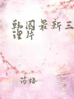 韩国最新三级伦理片