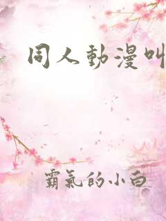 同人动漫叫什么