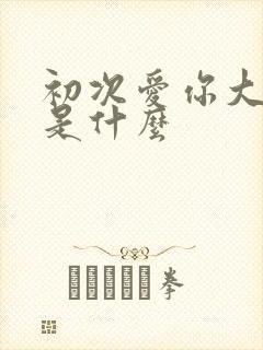 初次爱你大结局是什么