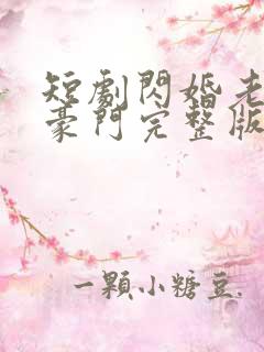 短剧闪婚老公是豪门完整版简介