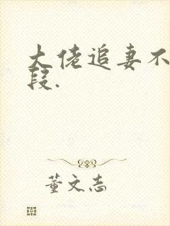 大佬追妻不择手段.