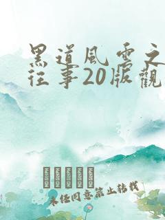 黑道风云之东北往事20版观看