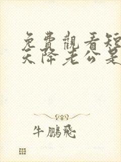 免费观看短剧惊天降老公是大佬