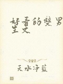好看的双男主重生文