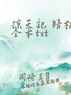 掠天记 精校版全本txt