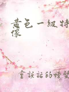 黄色一级特级录像