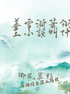 姜雪漪萧翎睿晋王小说叫什么