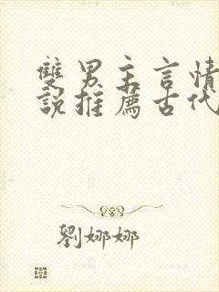 双男主言情的小说推荐古代