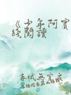《少年阿宾》在线阅读