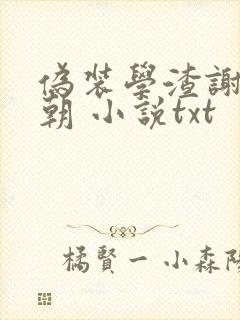 伪装学渣谢俞贺朝 小说txt