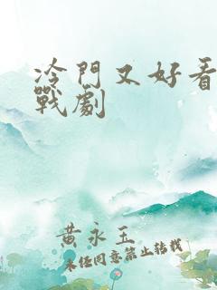 冷门又好看的谍战剧