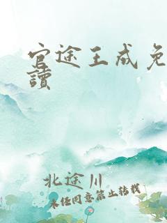 官途王成免费阅读