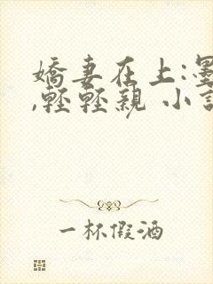 娇妻在上:墨少,轻轻亲 小说