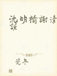 沈明榆谢清央小说