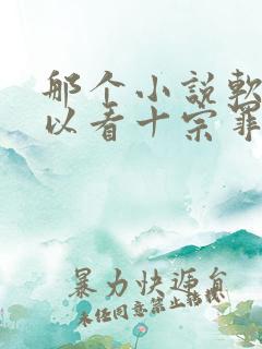 那个小说软件可以看十宗罪