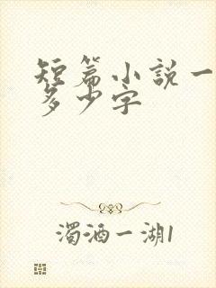 短篇小说一般是多少字