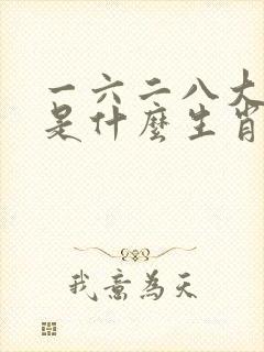 一六二八大发财是什么生肖