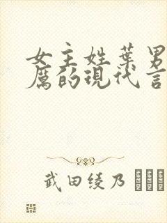 女主姓叶男主姓厉的现代言情小说