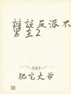 谁说反派不能当男主2