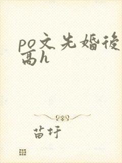 po文先婚后爱高h