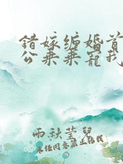 错嫁缠婚首富老公乘乘宠我短剧