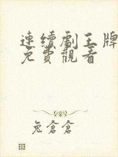 连续剧王牌部队免费观看