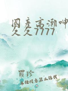 国产高潮呻吟久久久7777
