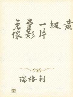免费一级黄色录像影片